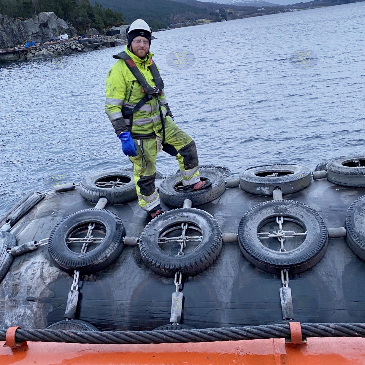 JIER Marine Pneumatic Fender Installed on Oil Tanker in Norway