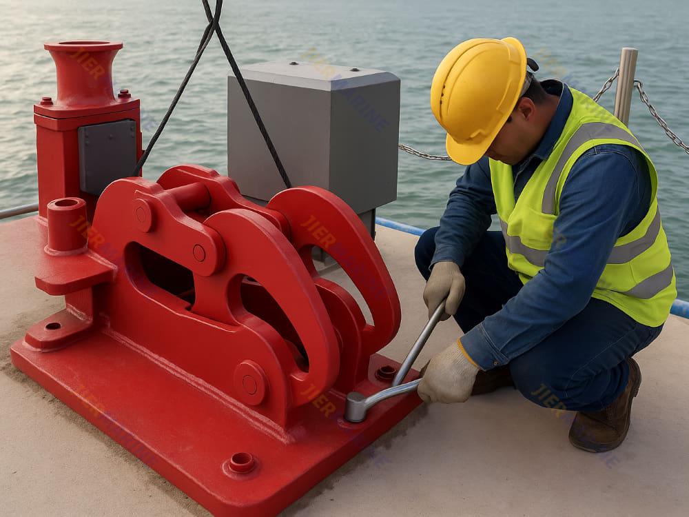 quick release hook installe