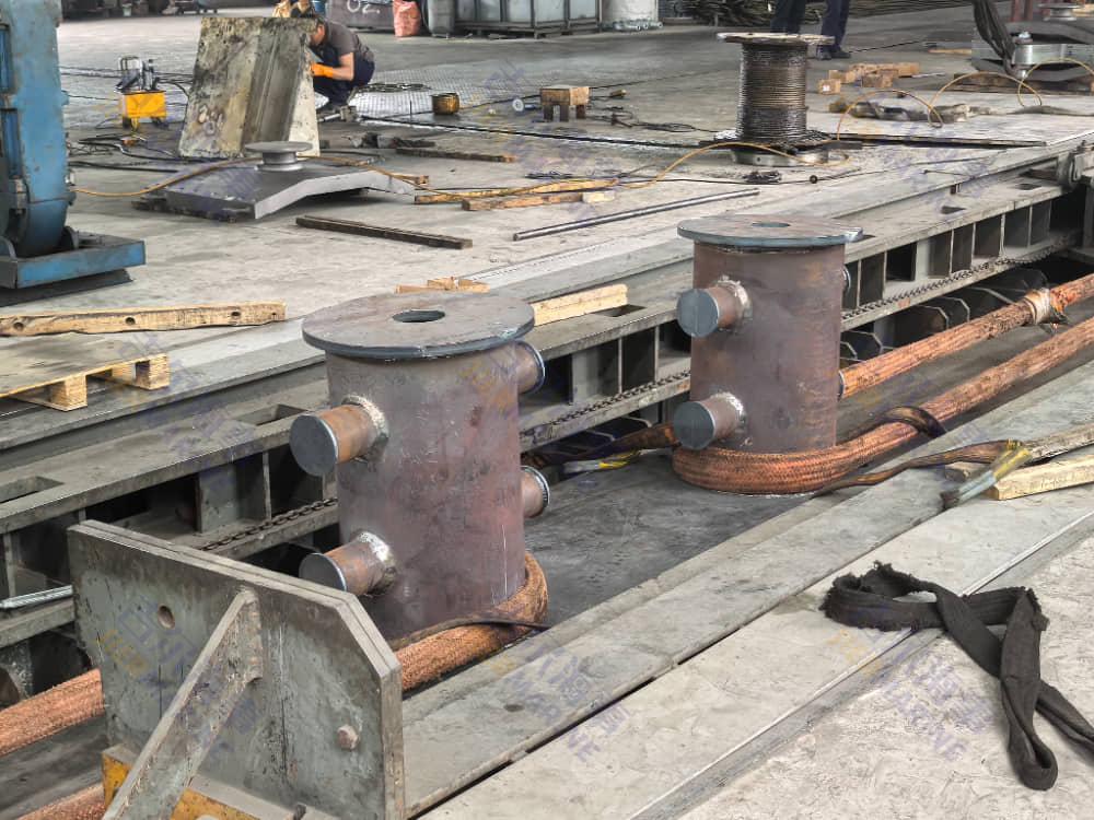 Bollard pull test bench