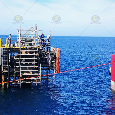 JIER Marine Super Cell Fenders for Tanker Berth in Italy (2).jpg
